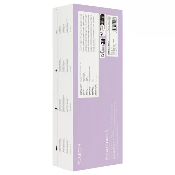 Svakom Amy 2 - vibromasseur point G rechargeable étanche - violet