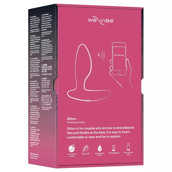 We-Vibe Ditto+ - vibromasseur anal intelligent rechargeable (rose)
