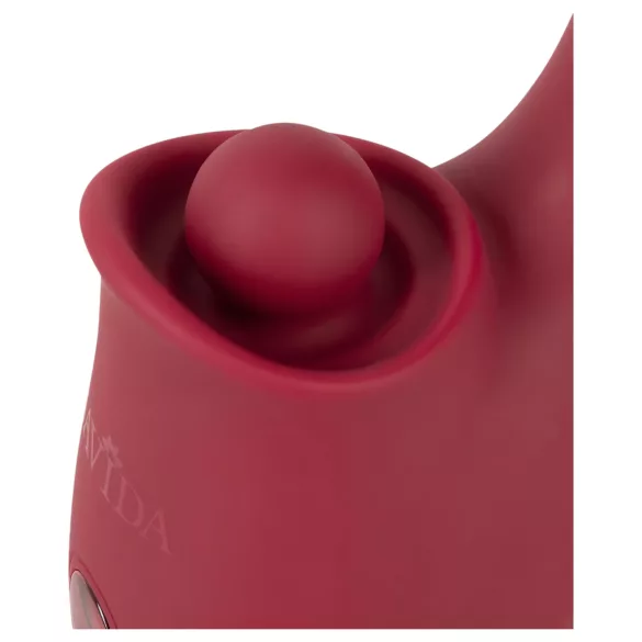 Javida - stimulateur clitoridien vibreur langue 3 en 1 - silicone rouge