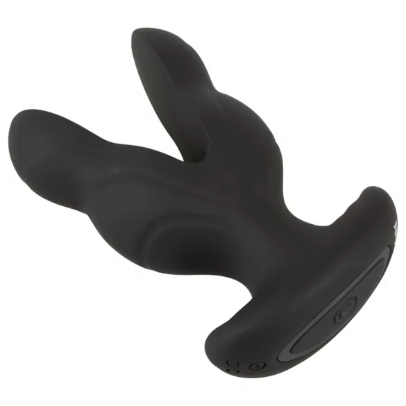 ANOS - gode anal vibrant double - silicone noir