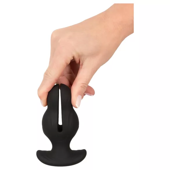 ANOS - gode anal vibrant double - silicone noir