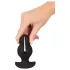 ANOS - gode anal vibrant double - silicone noir