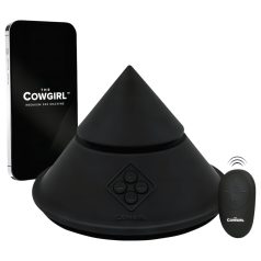   The Cowgirl Cone - machine à sexe connectée - plusieurs embouts - noir