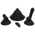 The Cowgirl Cone - machine sexuelle intelligente avec différents accessoires (noir)