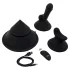 The Cowgirl Cone - machine sexuelle intelligente avec différents accessoires (noir)