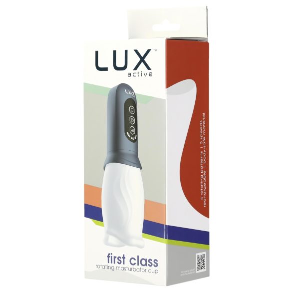 LUX Active First Class - masturbateur rotatif pour homme - blanc/gris