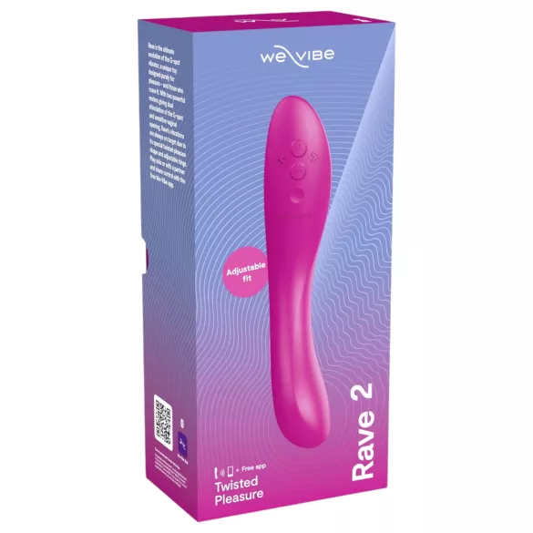 We-Vibe Rave 2 - Vibromasseur point G contrôlé par application (rose)