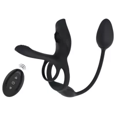   Couples Choice - anneau pénien vibrant multifonction - silicone noir