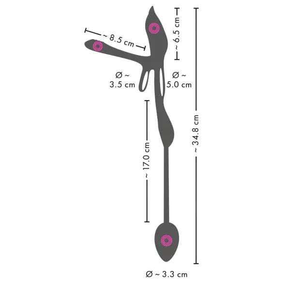 Couples Choice - anneau pénien vibrant multifonction - silicone noir