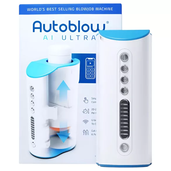 Autoblow A.I. Ultra - masturbateur bouche électrique - blanc