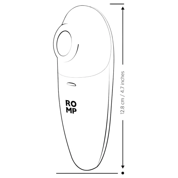 ROMP Switch X - stimulateur clitoridien à ondes - silicone pêche