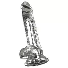 Crystal - Vibromasseur avec ventouse (transparent)