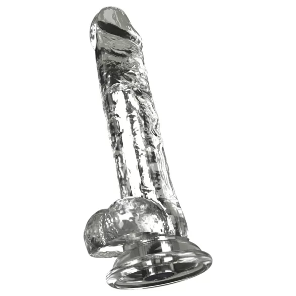 Crystal - Vibromasseur avec ventouse (transparent)