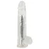 Crystal - Vibromasseur avec ventouse (transparent)