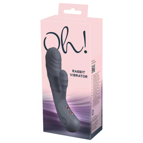 You2Toys - Oh! Rabbit vibromasseur avec stimulateur clitoridien (noir)