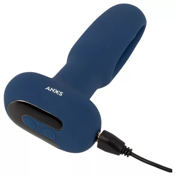 ANOS - vibromasseur anal langue - silicone bleu