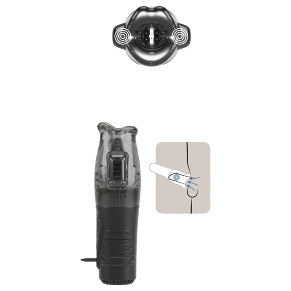 Stroker - masturbateur vibrant et suceur - gris