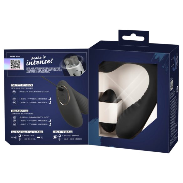 Intense - vibromasseur prostatique télécommandé (noir)