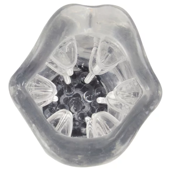 Stroker - masturbateur vibrant rotatif - transparent