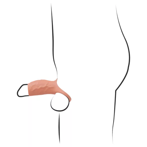 Realistixxx - gaine pénienne ouverte vibrante - couleur chair