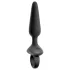 ANOS - plug anal vibrant avec poignée - silicone noir