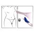 Smile - vibromasseur culotte extra fin télécommande - silicone bleu