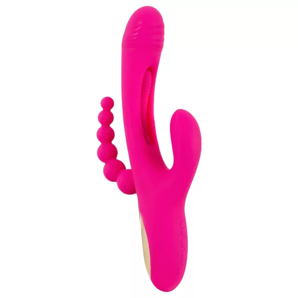 SMILE - vibromasseur triple avec languette (rose)