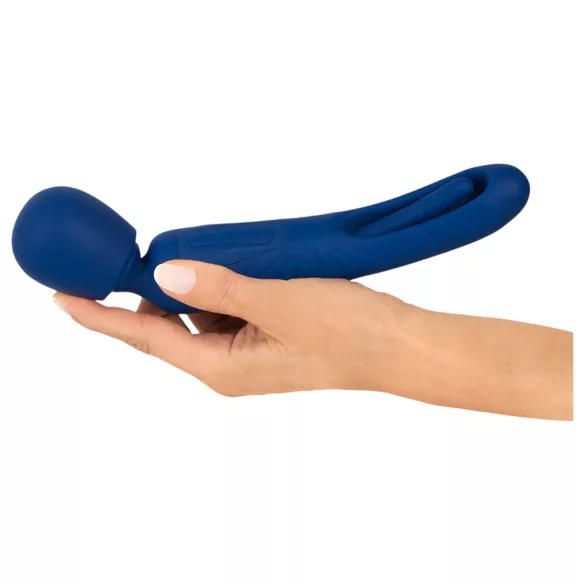 Smile - Vibromasseur 2-en-1 avec langue (bleu)