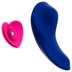 Smile - Vibromasseur culotte télécommandé - silicone bleu