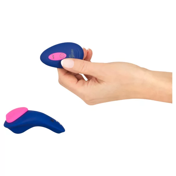 Smile - Vibromasseur culotte télécommandé - silicone bleu