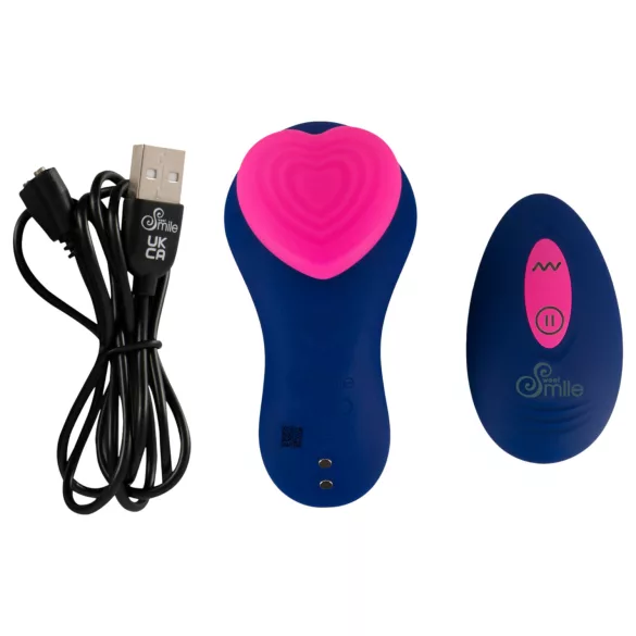 Smile - Vibromasseur culotte télécommandé - silicone bleu