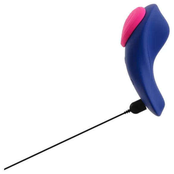Smile - Vibromasseur culotte télécommandé - silicone bleu