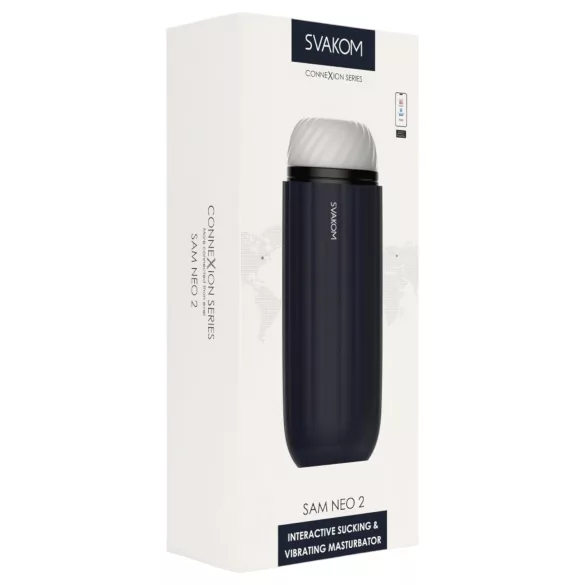 Svakom Sam Neo 2 - masturbateur connecté pour homme - noir et blanc