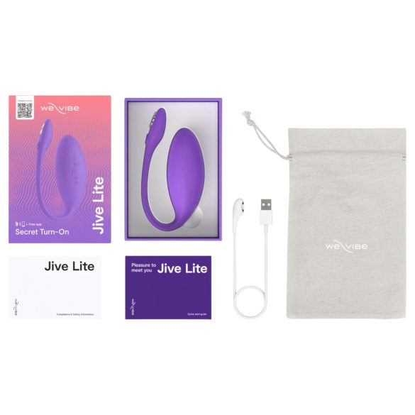 We-Vibe Jive Lite - œuf vibrant connecté rechargeable - silicone violet