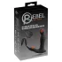 Rebel - stimulateur prostate vibrant à piston - silicone noir