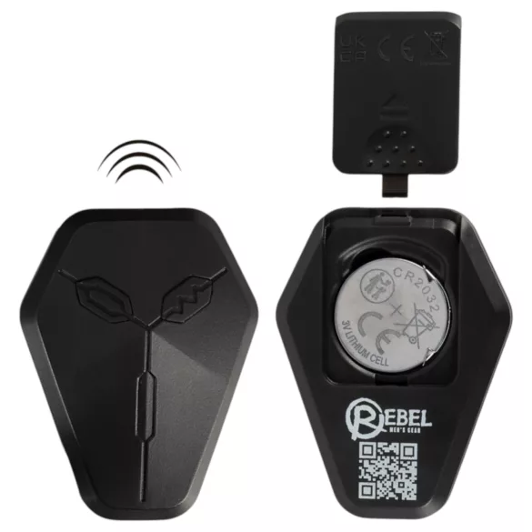 Rebel - stimulateur prostate vibrant à piston - silicone noir