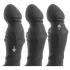 Rebel - stimulateur prostate vibrant à piston - silicone noir