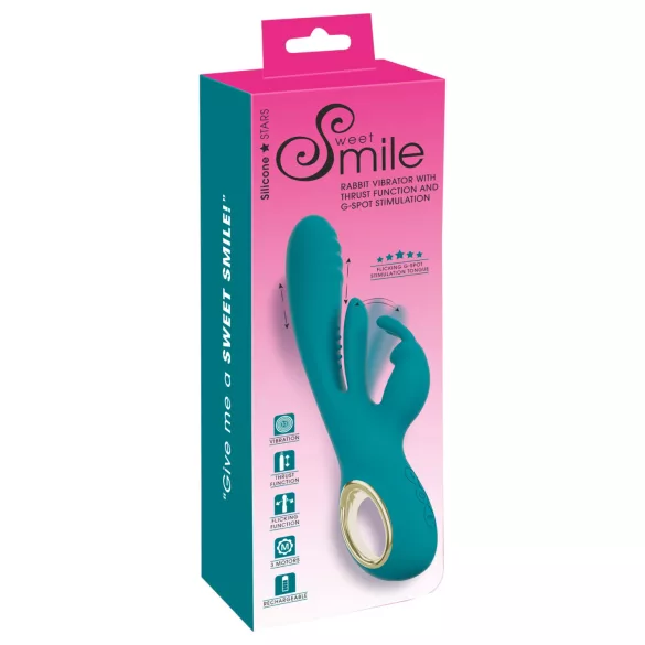 Smile - vibromasseur point G et clitoris pulsant - silicone vert