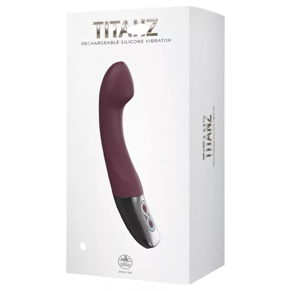 Excellent Power Titanz - vibromasseur rechargeable pour point G (bordeaux)