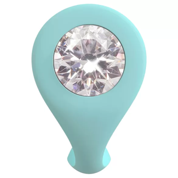 Beau Coeur Juvela - plug anal vibrant - silicone turquoise