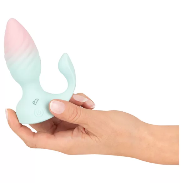 Beau Coeur Juvela - plug anal vibrant - silicone turquoise