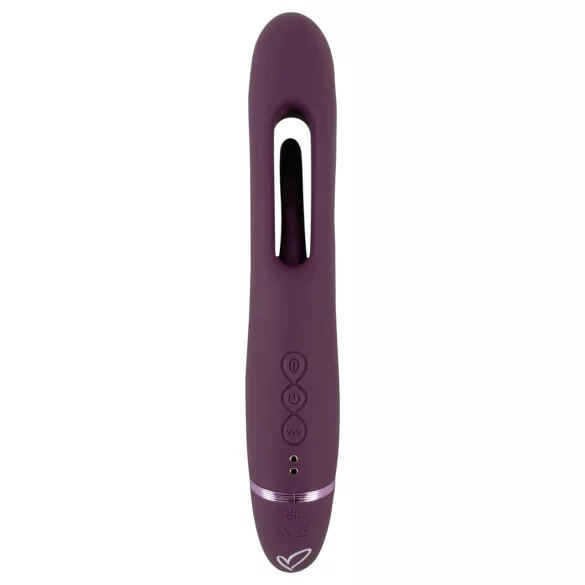 Javida - vibromasseur couple sans harnais à enfiler (violet)