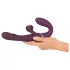 Javida - vibromasseur couple sans harnais à enfiler (violet)