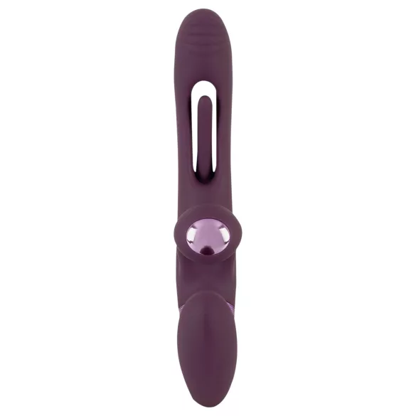 Javida - vibromasseur couple sans harnais à enfiler (violet)