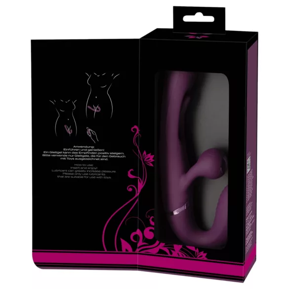 Javida - vibromasseur couple sans harnais à enfiler (violet)