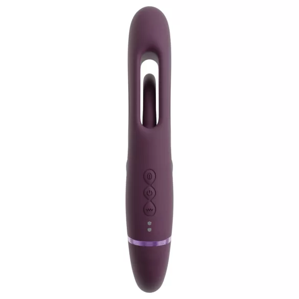 Javida - vibromasseur couple sans harnais à enfiler (violet)