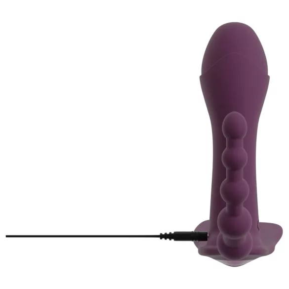 Beau Coeur Ariva - vibromasseur culotte 3 en 1 - silicone violet