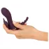 Beau Coeur Ariva - vibromasseur culotte 3 en 1 - silicone violet