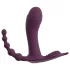 Beau Coeur Ariva - vibromasseur culotte 3 en 1 - silicone violet