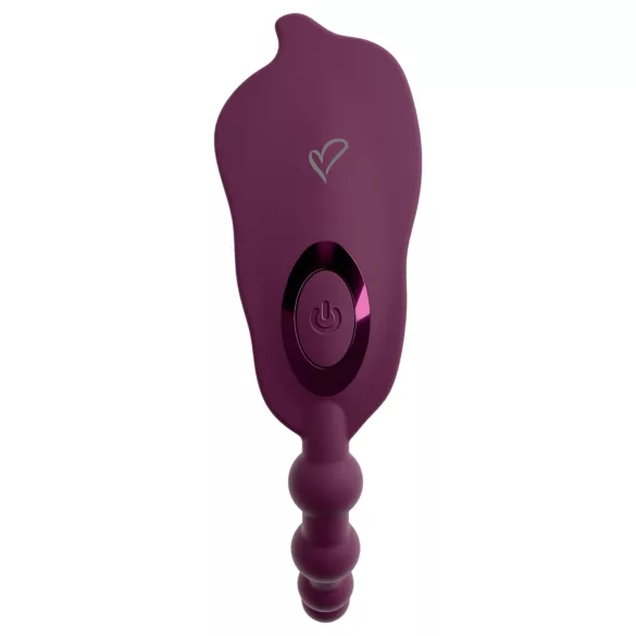 Beau Coeur Ariva - vibromasseur culotte 3 en 1 - silicone violet